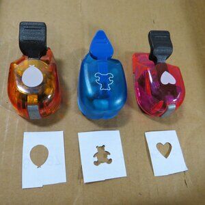 Paper Punches [Balloon, Teddy Bear, Heart] 1980s